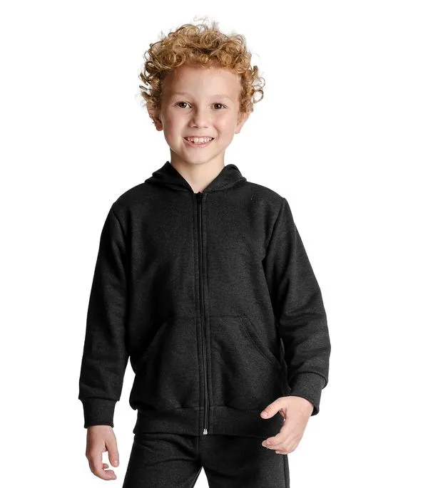 Jaqueta Infantil Moletom com Capuz Rovitex Kids Preto 1