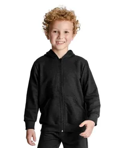 Jaqueta Infantil Moletom com Capuz Rovitex Kids Preto 1