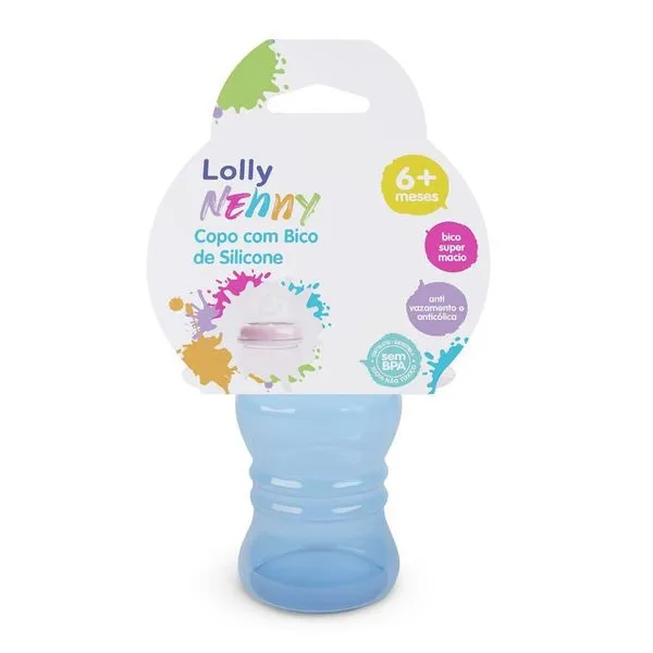 Copo Lolly Antivazamento Com Bico De Silicone Masculino 200ml (MP)