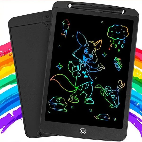 Tablet Infantil Lousa Mágica Digital LCD 8,5 para Desenho Colorido com Trava de Segurança Preto Tablet Infantil Lousa Mágica Digital LCD 8,5 para Desenho Colorido com Botão de Apagar Preto
