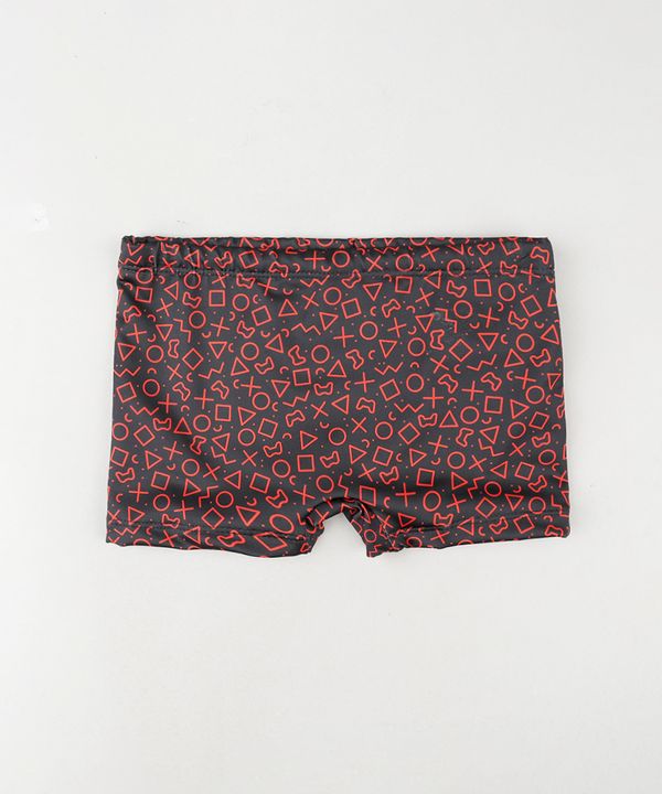 Sunga Infantil PlayStation Boxer Preta 10