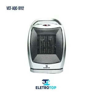 Aquecedor Cerâmico Ambiente CZ 1500W 4 Níveis de Potência Até 35m2 Cinza Top 220V Aquecedor Cerâmico Ambiente CZ 1500W 4 Níveis Cinza Top 220V