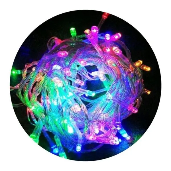 Pisca-Pisca Global 100 Leds Colorido Fio Transparente 10 Metros 127V (MP)