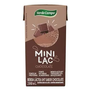 Bebida Láctea UHT Sabor Chocolate Verde Campo 200ml