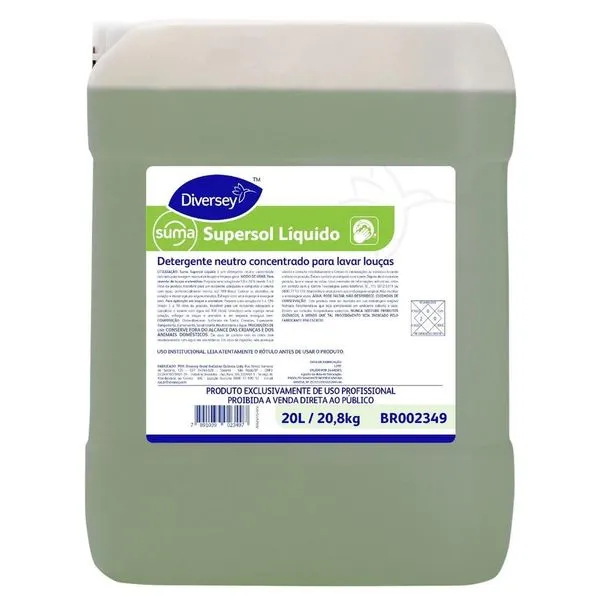 Detergente Lava Louças Diversey Concentrado Neutro 20L BR002349 (MP) Detergente Lava Louças Diversey Concentrado Neutro 20L (MP)