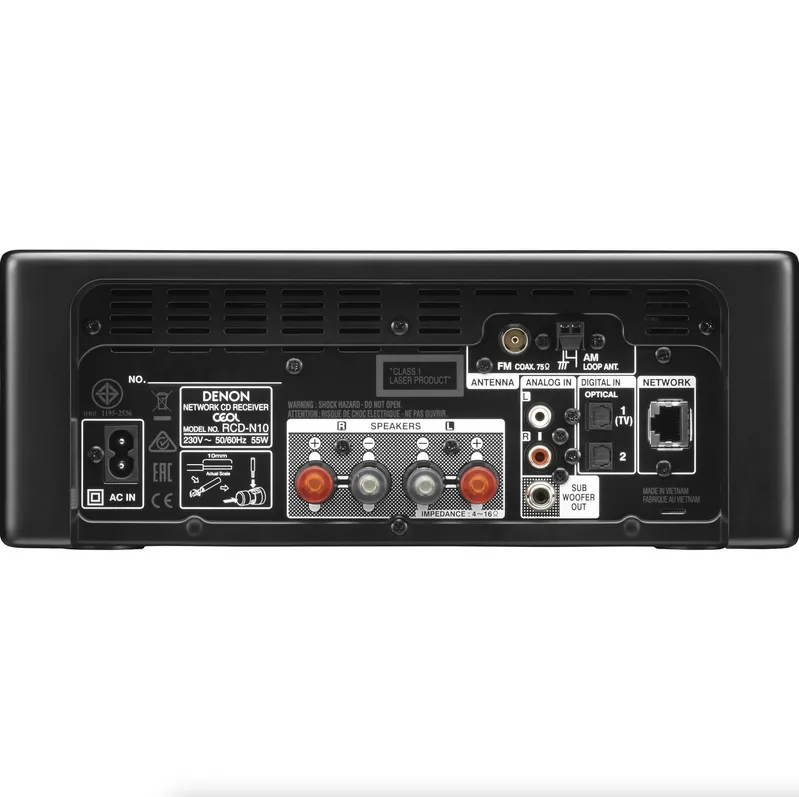 Receiver 80w Denon CEOL RCD-N10 Network CD 120v ( Black )