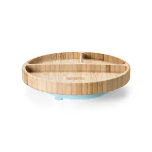 Prato Redondo com Divisórias e Ventosa Bam N' Boo 6+M Azul - Fisher Price - BB1172 BB1172