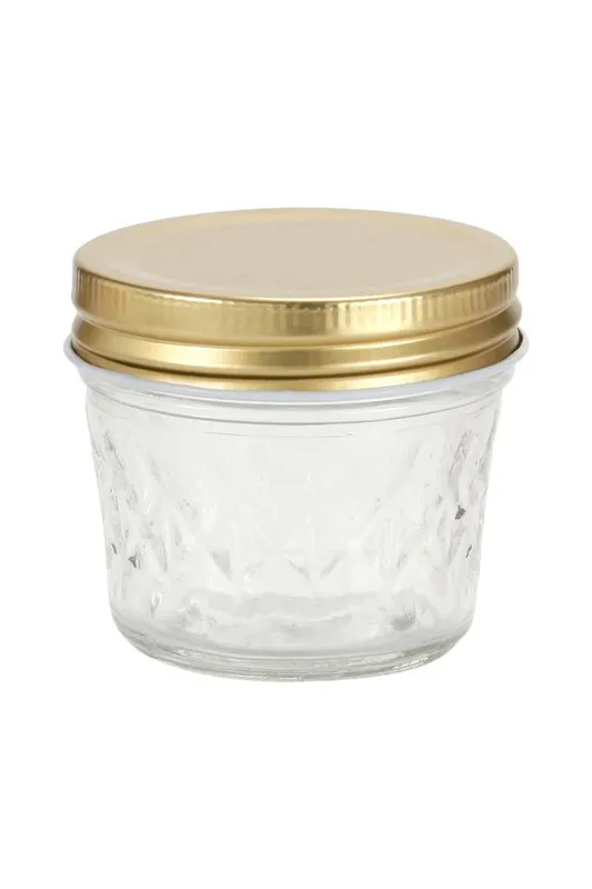 Pote de Vidro Le Para Lembrancinha e Alimentos Tampa Metalizada 100ml Ouro