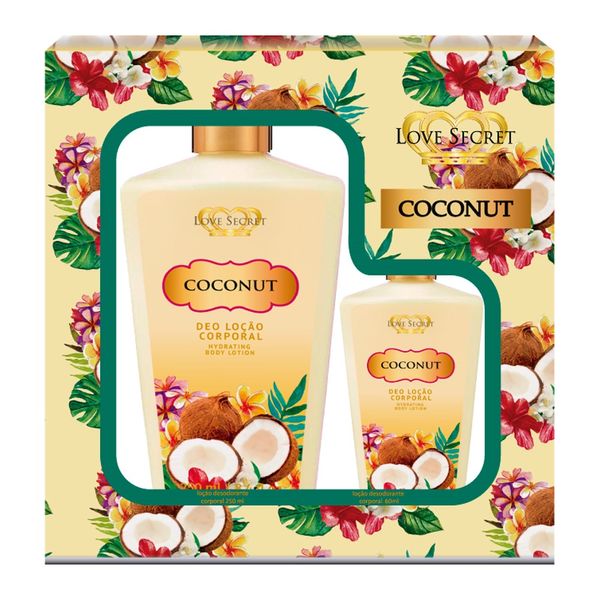 Kit Coconut Loção Corporal De Love Secret Kit (250ml + 60ml)