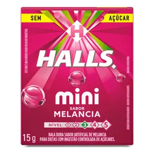 Bala Halls Mini Sem Açúcar Melancia 15g