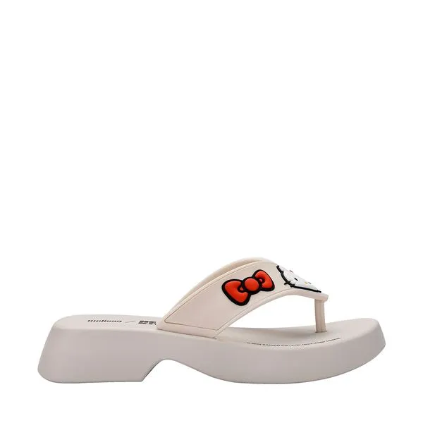 Melissa Flatform + Hello Kitty Bege Preto 37992-37