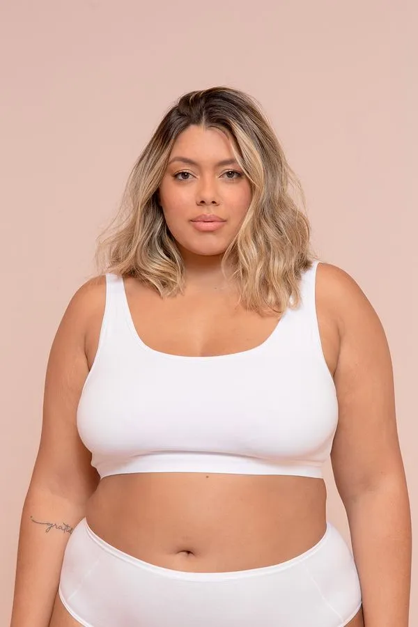 Top Cotton Plus Size Branco-56