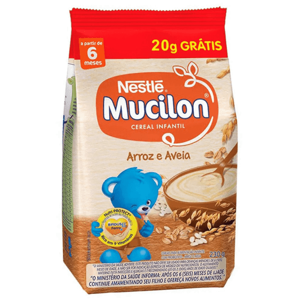 Mucilon Arroz e Aveia Cereal Infantil 210g+20g Grátis