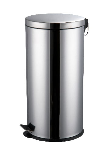 Lixeira em Aço Inox Brilhante 40L Coisas Coisinhas