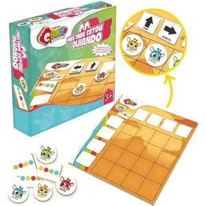 Jogo Educativo para Onde Estou Olhando em MDF Lateralidade e Percepção Visual Carlu Brinquedos Jogo Educativo para Onde Estou Olhando em MDF Carlu Brinquedos