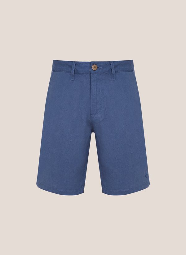 Bermuda Right Fit Sarja Linho Dudalina Masculina 44