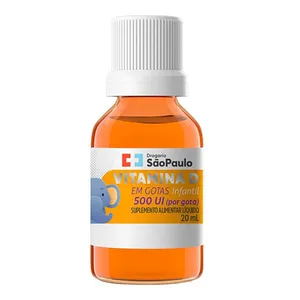 Vitamina D 500UI Drogarias São Paulo 20ml