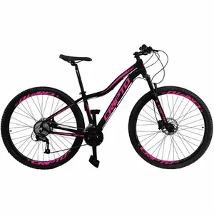 Bicicleta Aro 29 Acera 24V Mountain Bike Quadro Alumínio 24 Marchas Preto Rosa Cripto Bikes Bicicleta Aro 29 Acera 24V Mountain Bike Alumínio 24 Marchas Preto Rosa Cripto Bikes