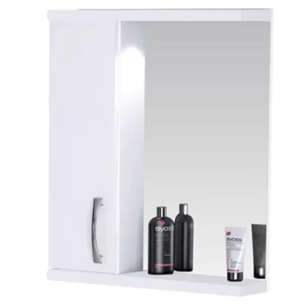 ESPELHEIRO BANHEIRO 59,5CM MONACO 1 LAMP LED BRANC