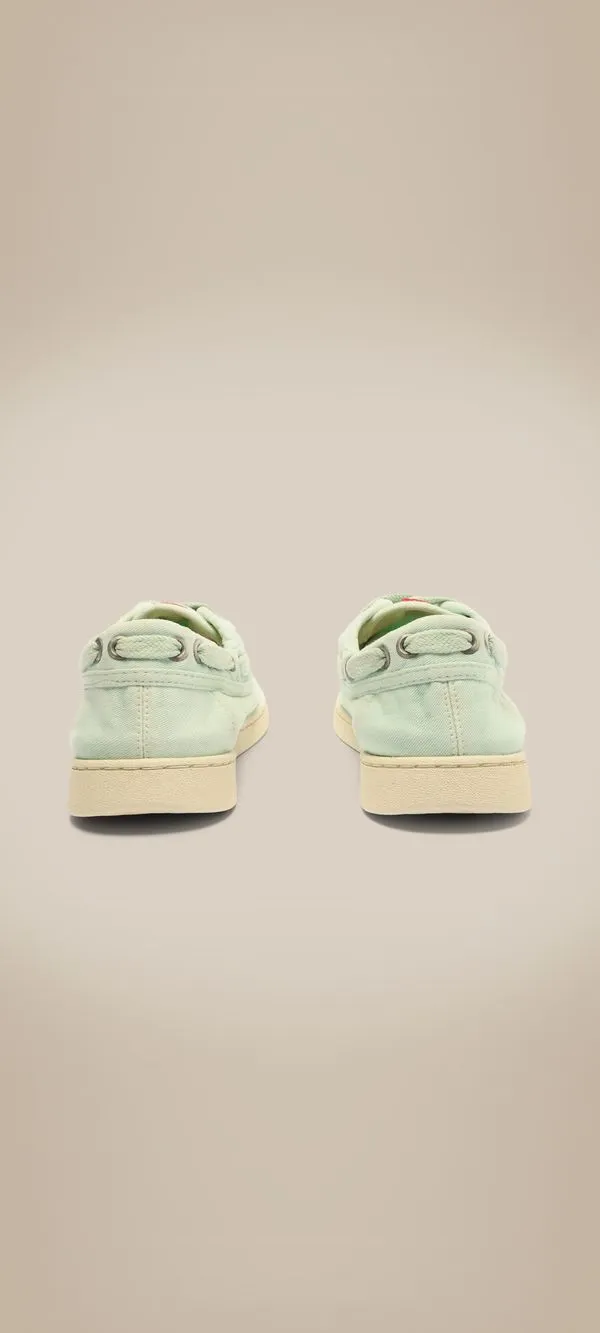 Tênis Mini Canvas Verde Agua/Verme-branco - 34