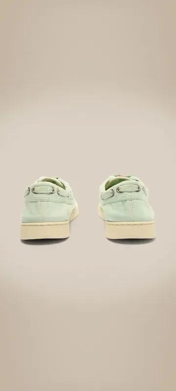 Tênis Mini Canvas Verde Agua/Verme-branco - 34