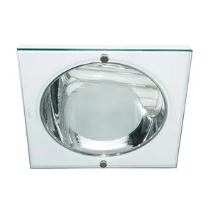 Luminária de embutir quadrada para 1 lâmpada 20W 16,8x16,8cm branca Bonin
