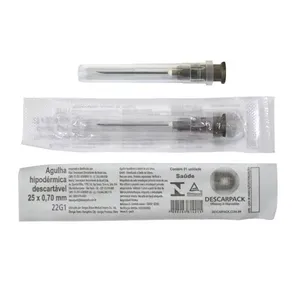 Agulha Hipodérmica Descartável Descarpack 25 x 0,70mm