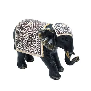 Estatueta Elefante Indiano Pequeno Resina CR489901 - Brascontinental