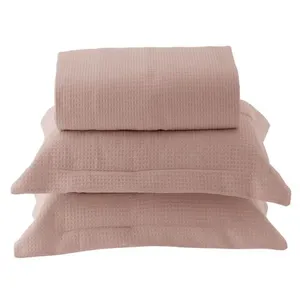 Kit Colcha Solteiro Porto 100% Algodão 5066 Romã 2 Peças 150x240cm 18405 - BecaDecor