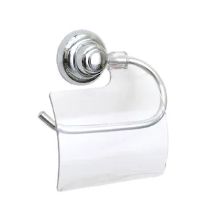 Porta Papel Higiênico Design com Tampa Cromado Toralf