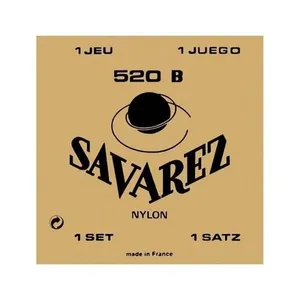 Encordoamento para Violão Nylon Traditionnels 520B Tensão Leve 6 Cordas Roundwound Savarez Encordoamento Violão Nylon Traditionnels 520B Tensão Leve Roundwound