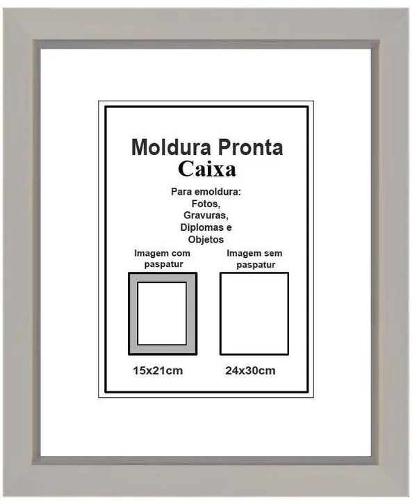 Moldura Pronta Gf Serrano Caixa 24X30 Branca