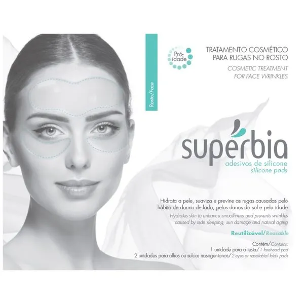 Adesivos De Silicone Superbia Para Rugas No Rosto 1 unidade