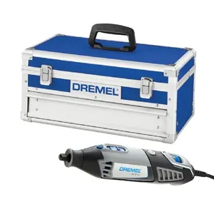 Micro Retífica Dremel 4000 175W Velocidade Variável 5000 a 35000 RPM com Maleta Metálica 110V 0615A002JY000 Micro Retífica Dremel 4000 175W Velocidade Variável com Maleta Metálica 110V