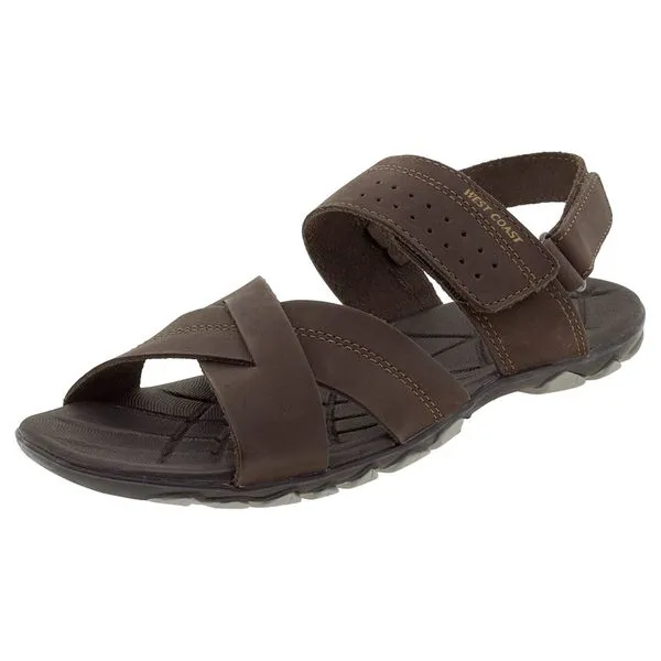 Sandália Masculina Joe West Coast - 184406 CHOCOLATE 43