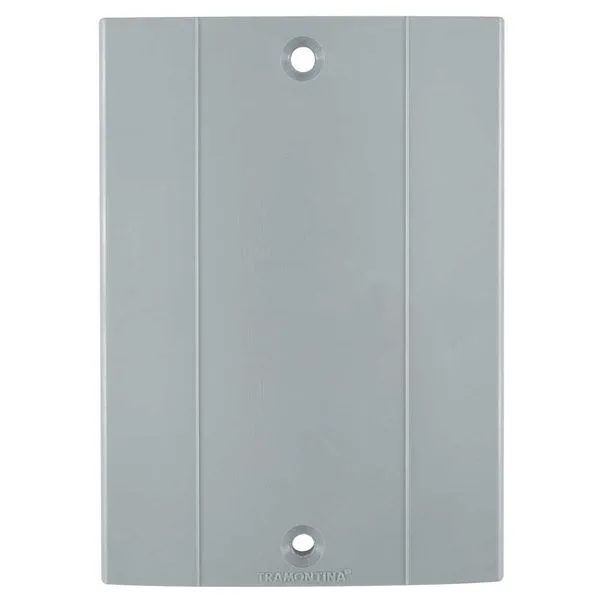 Tampa para condulete PVC cega cinza escuro 57252/006 - TRAMONTINA ELETRIK