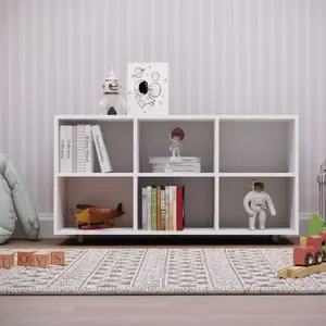 Nicho Organizador Infantil 6 Compartimentos 102cm Branco