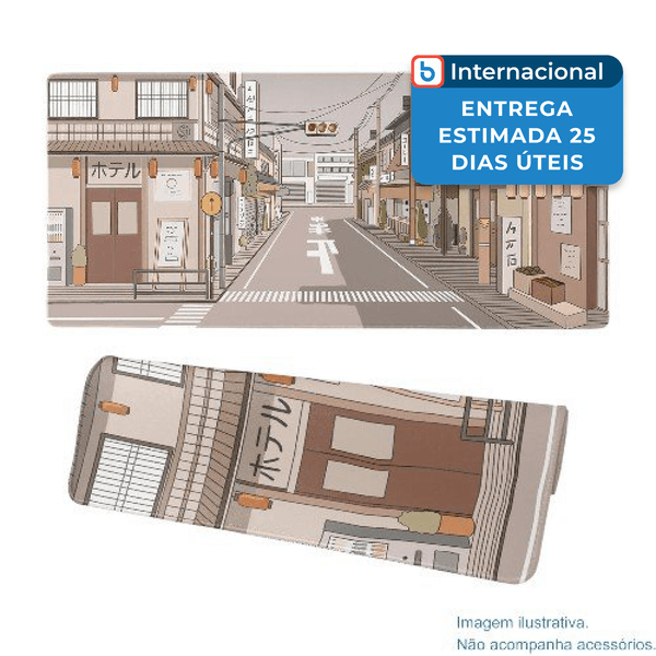 Mousepad Brecoy Street 80X30 Marrom A-MBI