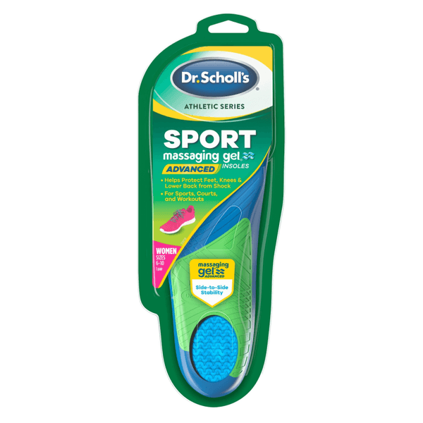 Palmilhas Massageadoras em Gel para Mulher Dr. Scholl's Athletic Series Tamanho 6-10