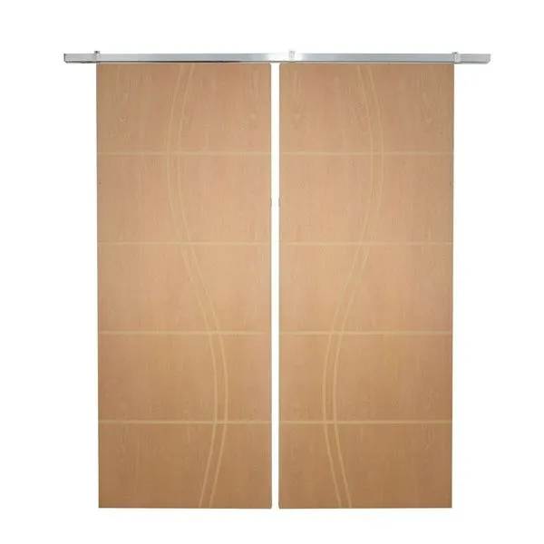 Porta Dupla De Correr P- Verniz Frisada Fs Duplo - 210x160