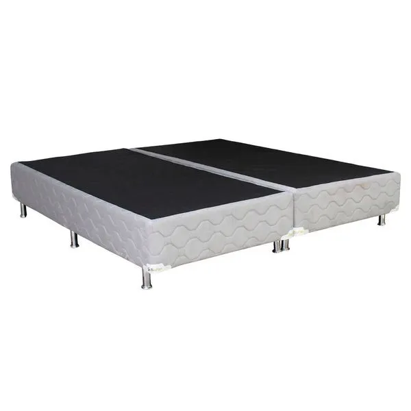 Base Cama Box Queen Bioflex Premium Cinza 38x198x158cm (MP)