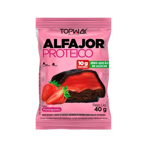 Alfajor Proteico Topway 40gr Moranguinho