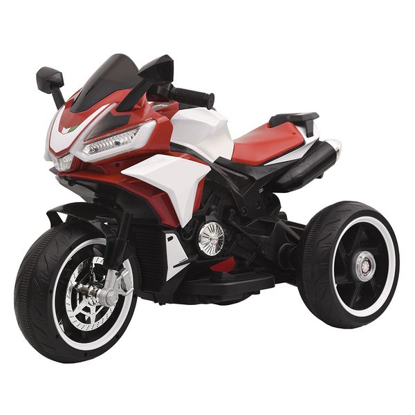 Motocicleta Elétrica - 3 Rodas - Vermelho - 12v4ah - Shiny Toys