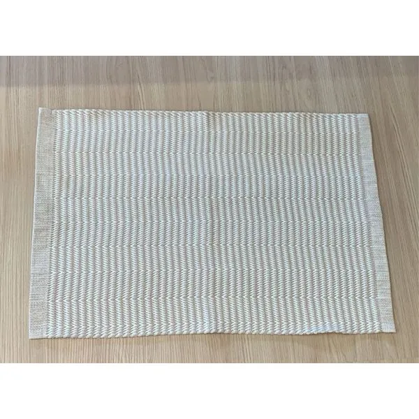 Tapete Trilho Parintins Bg1 Bege 47x70cm Ref.TRPAR047070BG1 Bordartes