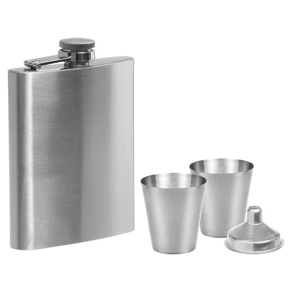 Kit Cantil de Bolso Inox Prata 4 Peças - Western Home
