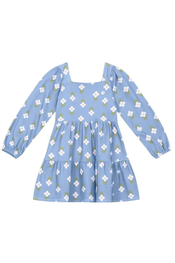 Vestido infantil menina floral Mundi -10