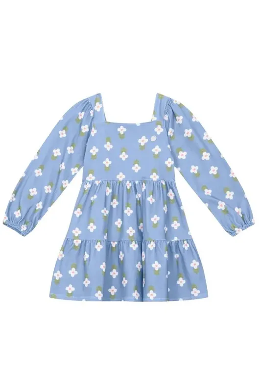 Vestido infantil menina floral Mundi -10