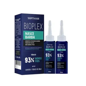 2 Produto Para Barba Falhada Mais Volume Crescimento Bioplex