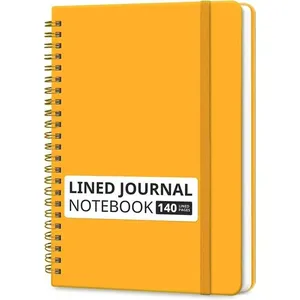 Caderno Taja Espiral 140 Páginas A5 Amarelo A-MBI