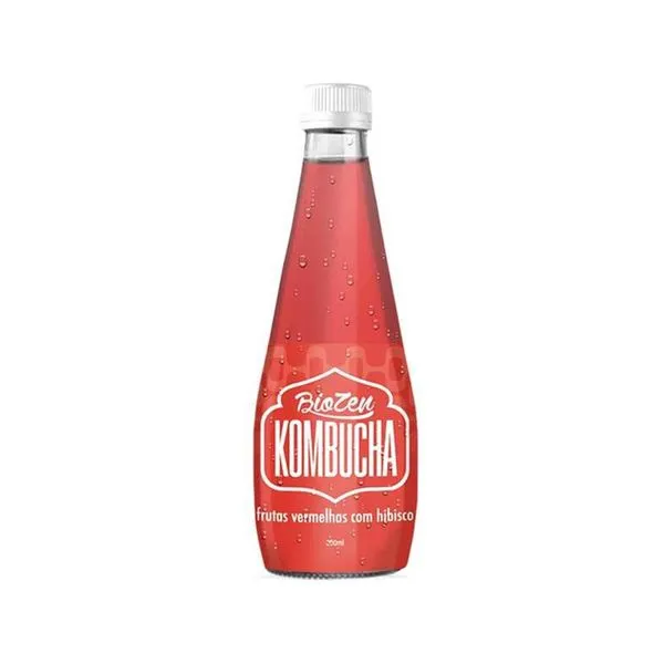 Chá Biozen Kombucha Frutas Vermelhas Com Hibisco 330ml